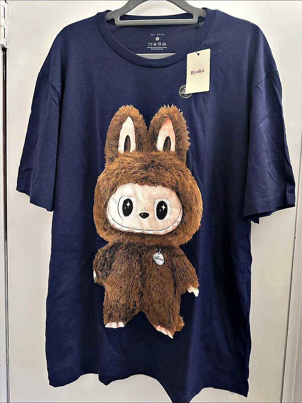 Monsters Labubu Graphic Tee Blue XL NWT